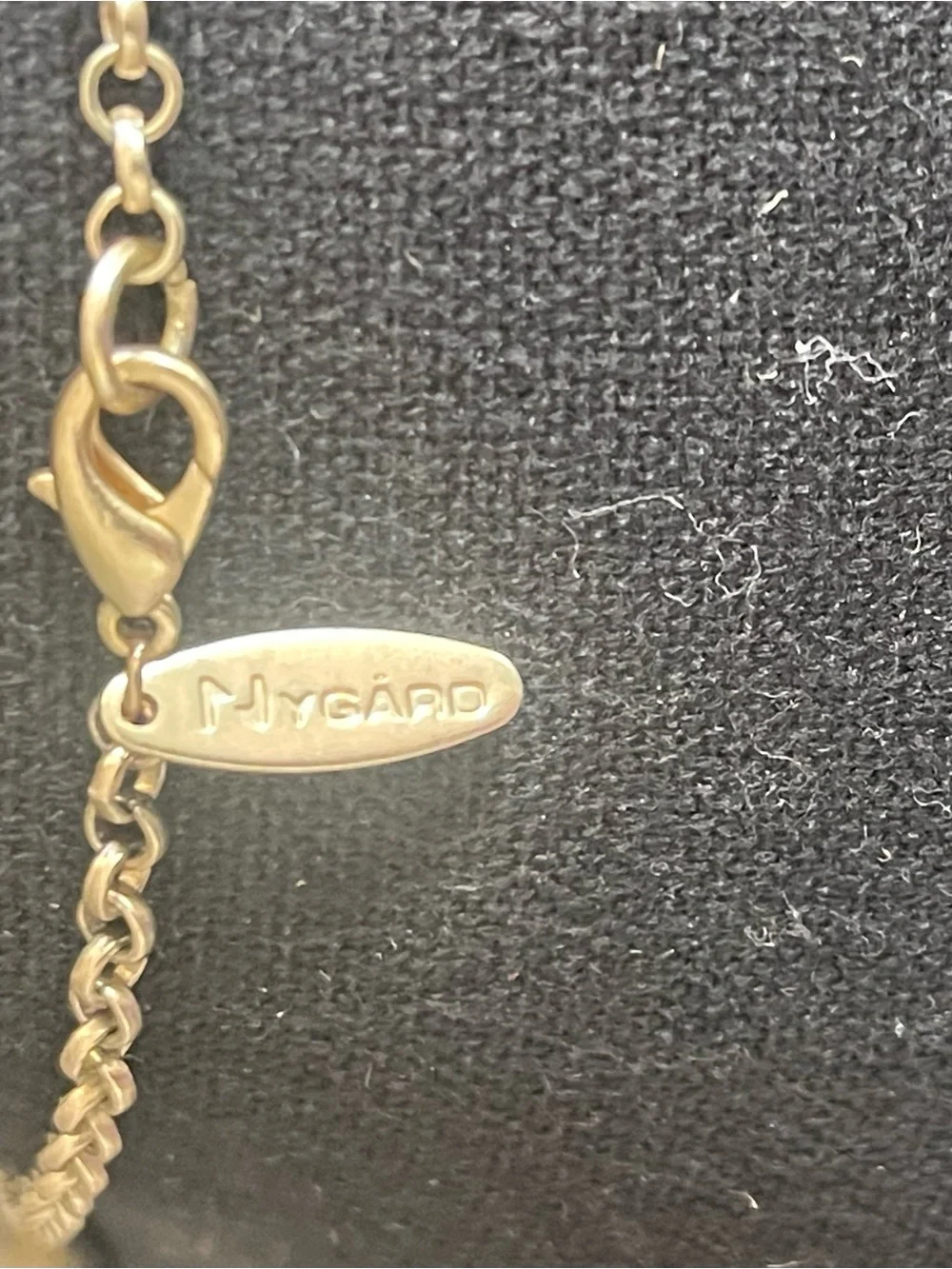 Vintage Hans Henrik Nygård Denmark Gold Vermeil Rose Necklace